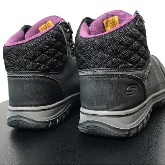 Skechers Womens McColl Composite Toe Waterproof Work Boots Gray Black Purple 8 - Picture 8 of 16